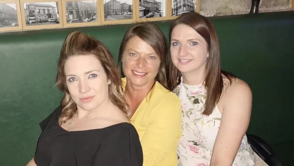 37-year-old Beth (far right) is the only one of her three sisters to carry a BRCA genetic variation